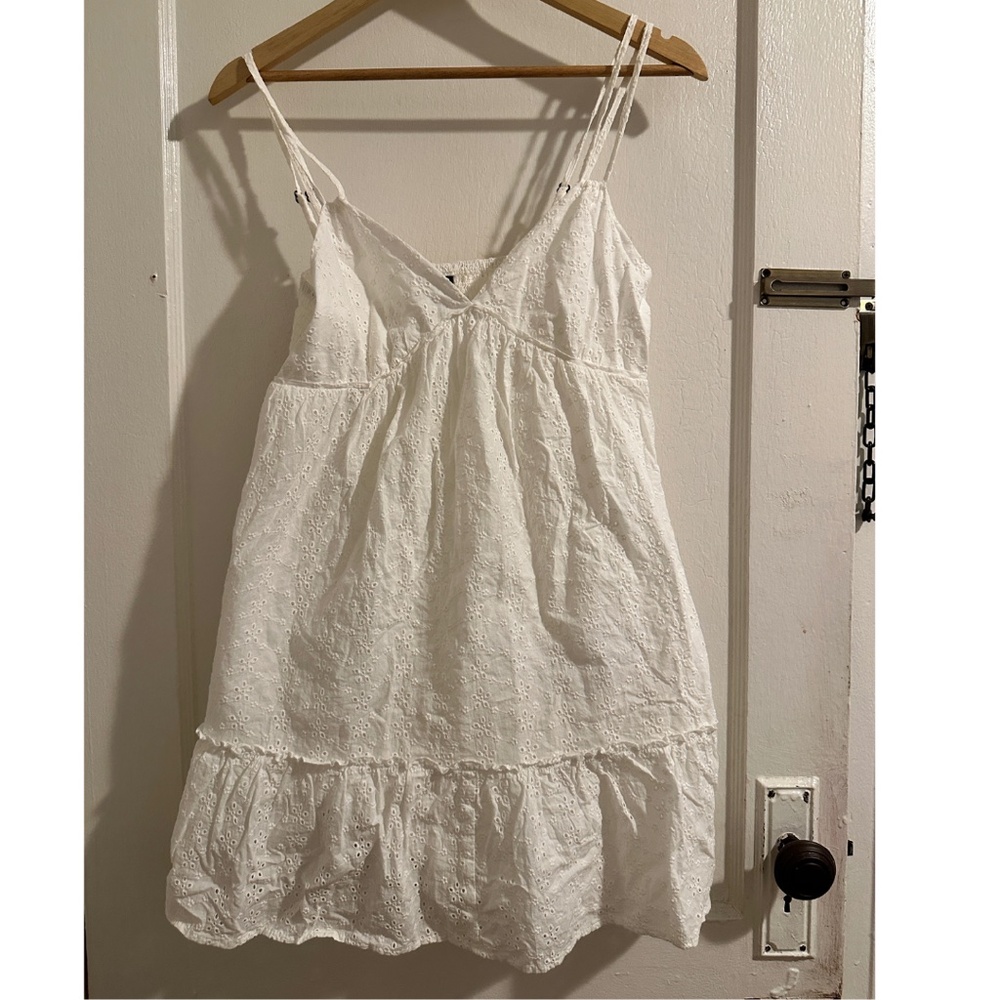 White Baby doll dress size M